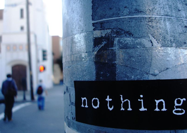 "Nothing is nothing" photo by Darwin Bell, San Francisco